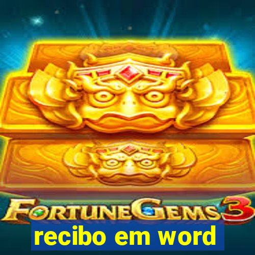 recibo em word